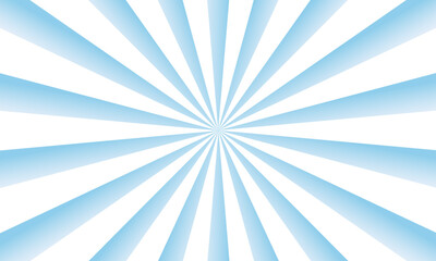 Abstract white and blue sun rays and sunburst backdrop background. pop art cartoon style, sunlight, sunburst background.	
