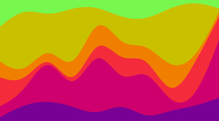 Abstract wavy background with layers of colorful gradients