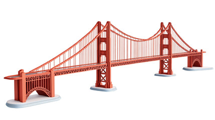 Fototapeta premium Icon of the Golden Gate Bridge in San Francisco, USA