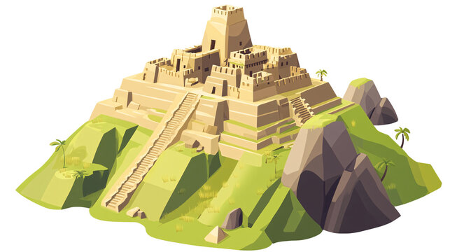 Icon of the Machu Picchu in Peru