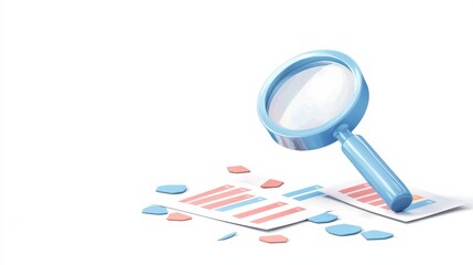 Data trends analysis workspace icon design and interpretation