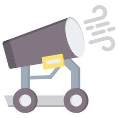 Dust Suppression Flat Icon