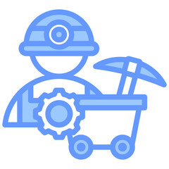 Quarry Manager Blue Icon