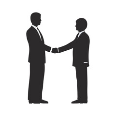 Business silhouette people