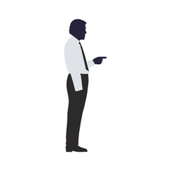 Business silhouette people