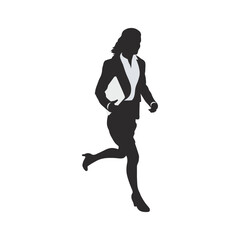 Business silhouette people