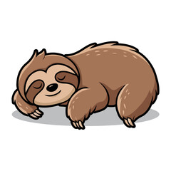 cute sloth animal vector