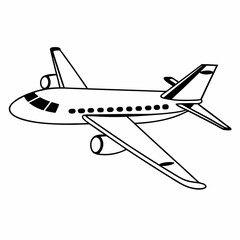 Air plane Silhouette Icon