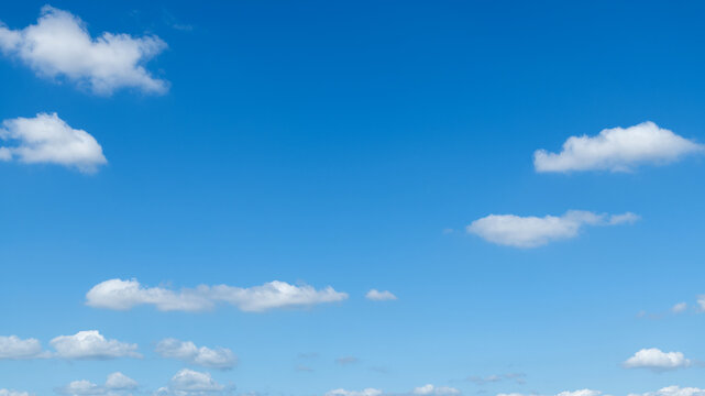 Blue sky with few clouds