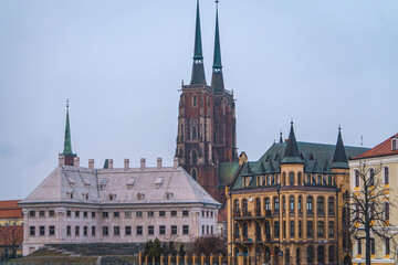 Christmas nativity scene in the church. the illuminated city of Bethlehem where Jesus Christ was born. celebrating Christmas. Catholic religious rites.