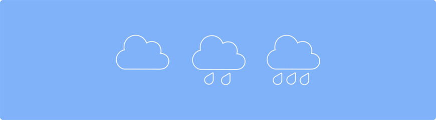 Cloud icon, Cloud Based Sharing Line Icon Design, Vector Stock Collection