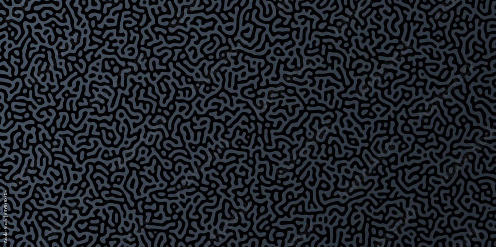 Poster turing abstract pattern, suitable for any business. black and blue color diffusion reaction seamless