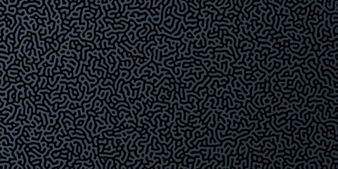 Turing Abstract Pattern, suitable for any business. black and blue color diffusion reaction seamless pattern.An abstract Reaction-diffusion or Turing pattern formation, coral reef, natural texture,	