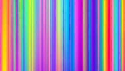 Obraz premium Vibrant rainbow gradient, smooth color transition, neon hues, prismatic colors, vertical stripes, psychedelic palette, high saturation, pride flag inspired, colorful minimalism