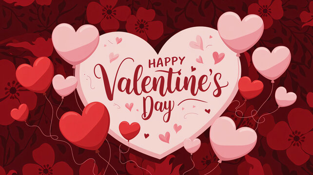 Valentine Background With Hearts