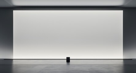 Modern Stage with Large Blank Display Screen for Business Presentations and Events