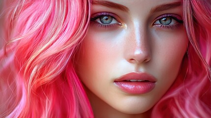 Obraz premium Portrait of a beautiful woman.