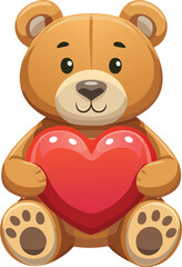 Fototapeta premium teddy bear with heart