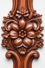 Wooden carving on a wall