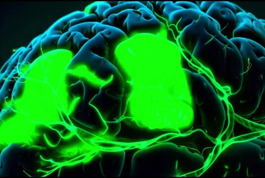3D illustration of human brain showing the partial lobe, cerebrum, brainstem and cerebellum, the forebrain, the midbrain, and the hindbrain, frontal, parietal, temporal and occipital lobe brain 