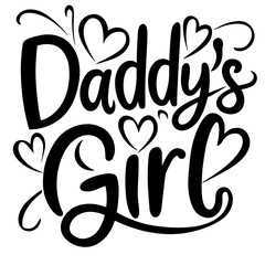 Daddy's girl vector