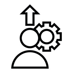 development profiles vector icon