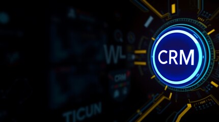 CRM Customer Relationship Management Business Internet Techology Concept

