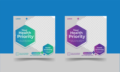Medical Social Media Post Design