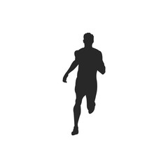 Silhouettes of sports people