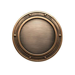 Vintage Metal Shield Design for Graphic Use Isolated on transparent background
