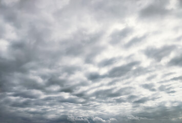 Dark grey sky with rainy clouds