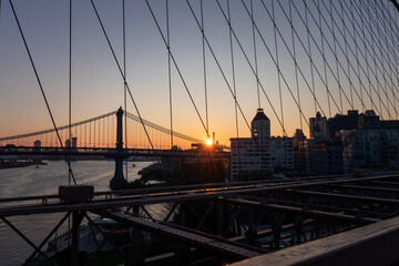 Fototapeta premium View from Brooklyn Bridge, NYC