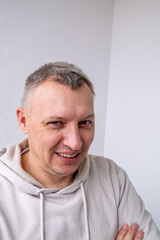 Obraz premium the face of a cheerful smiling happy person