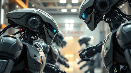 Advanced Army Robots: Cutting-Edge Military Tech, Operational Capabilities, AI-Generated Photo