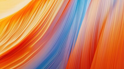 Naklejka premium Abstract Orange and Blue Swirls
