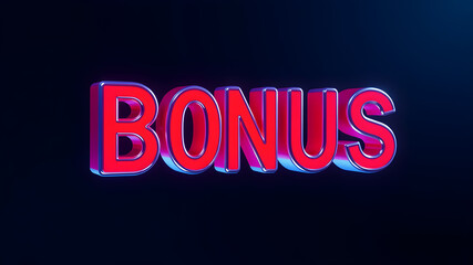 Bonus text blue or red color. Generative AI