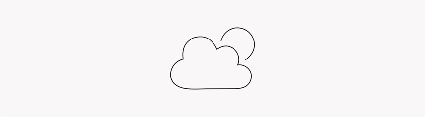 Cloud icon, Cloud Based Sharing Line Icon Design, Vector Stock Collection