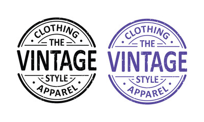 Fototapeta premium Classic Vintage Stamp Logo for Apparel Branding