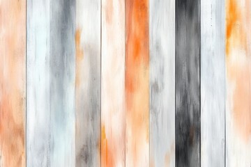 Fototapeta premium A soft watercolor painting of a weathered wooden texture, with muted brown and gray tones blending seamlessly into each other