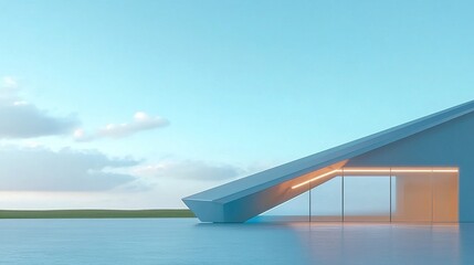 Fototapeta premium building in the sea