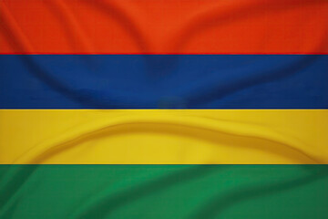 Naklejka premium mauritius flag for national Day or Independence Day of mauritius