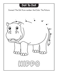 Animals Dot To tot Page