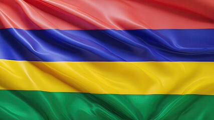 Fototapeta premium mauritius flag for national Day or Independence Day of mauritius