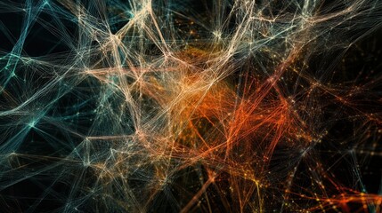 Abstract network connections glowing, digital space, background texture
