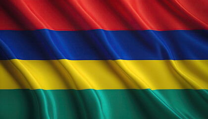 Fototapeta premium mauritius flag for national Day or Independence Day of mauritius