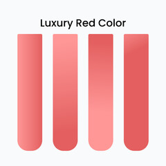 Color palette of luxury red. gradation of red colors. Color best for clothing, interior, printing, poster, background, and banner
