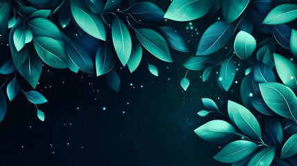 abstract background with leaves