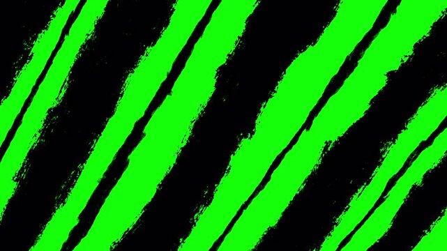 Texture of zebra, tiger, ink lines, stripes, torn paper, diagonal lines, abstract, motion design pattern. texture for shapes, background texture. Alpha | 4K UHD ProRes 4444 | Tranparent BG | Loop 