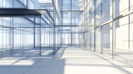 Obraz premium Glass Structure Architecture Interior