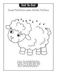 Animals Dot To tot Page